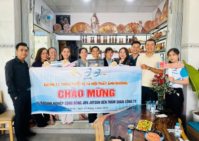 Cộng đồng Kết nối doanh nhân JBN – Joysun tham quan Công Ty TNHH Thiết bị và Nội thất Ánh Dương